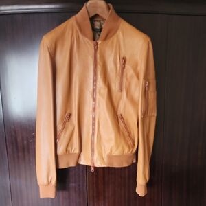 Alessandro Dell'Acqua Camel Bomber Jacket